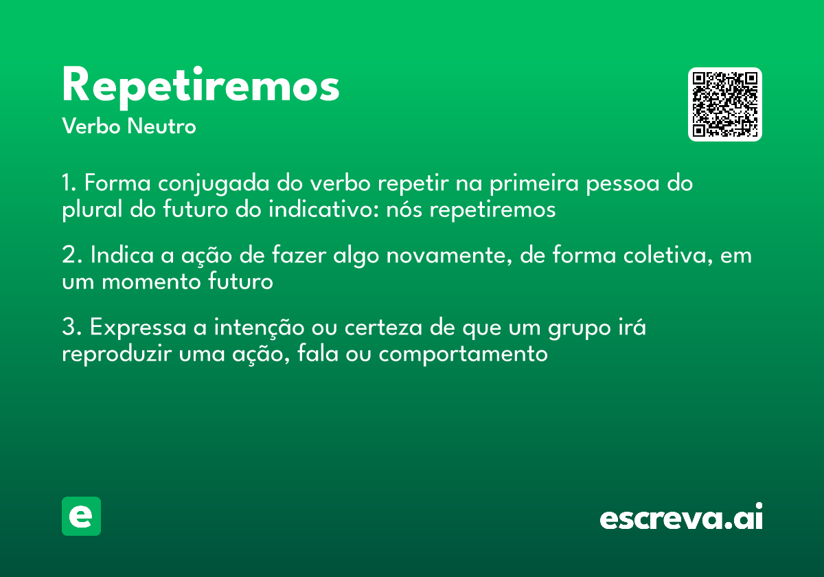 repetiremos