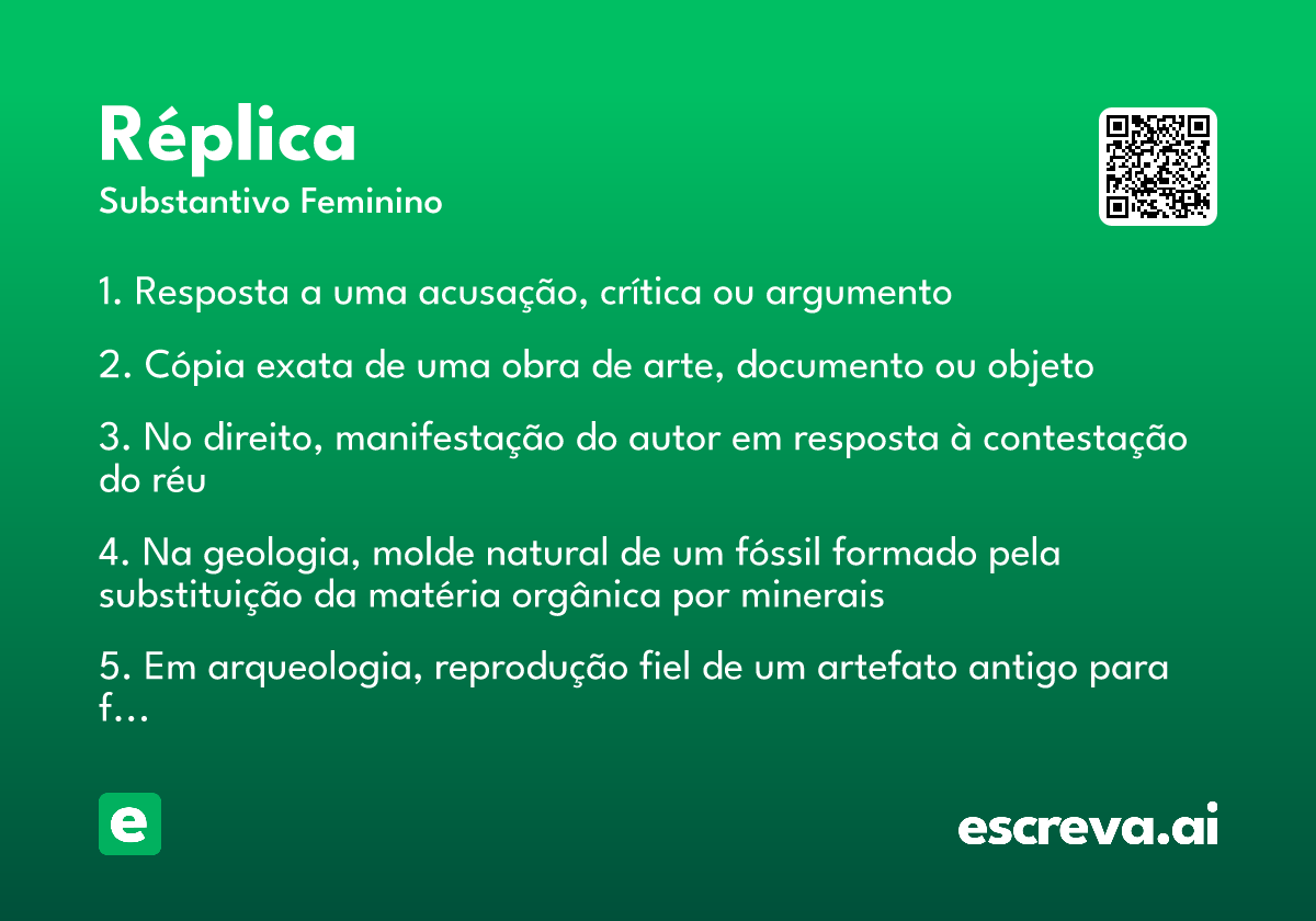 réplica