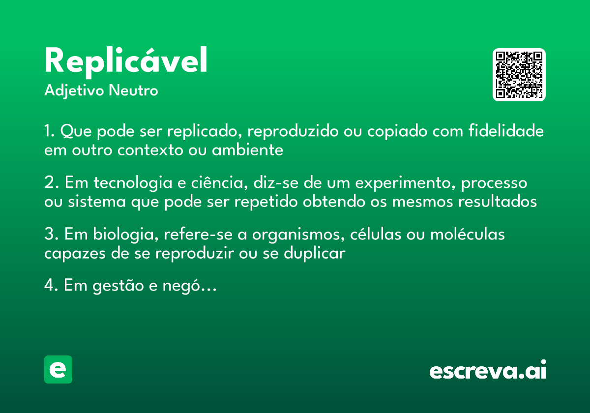replicável