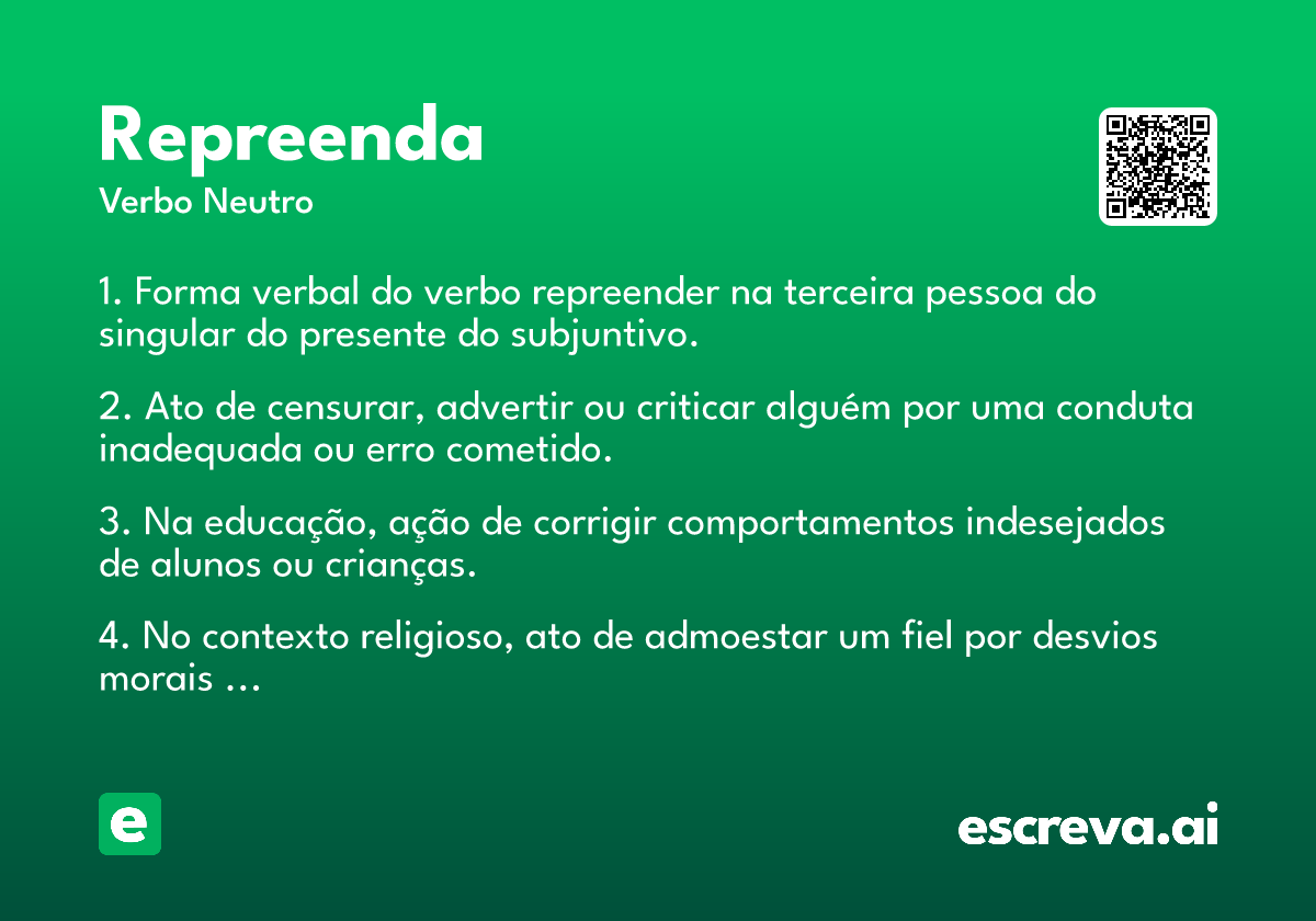 repreenda
