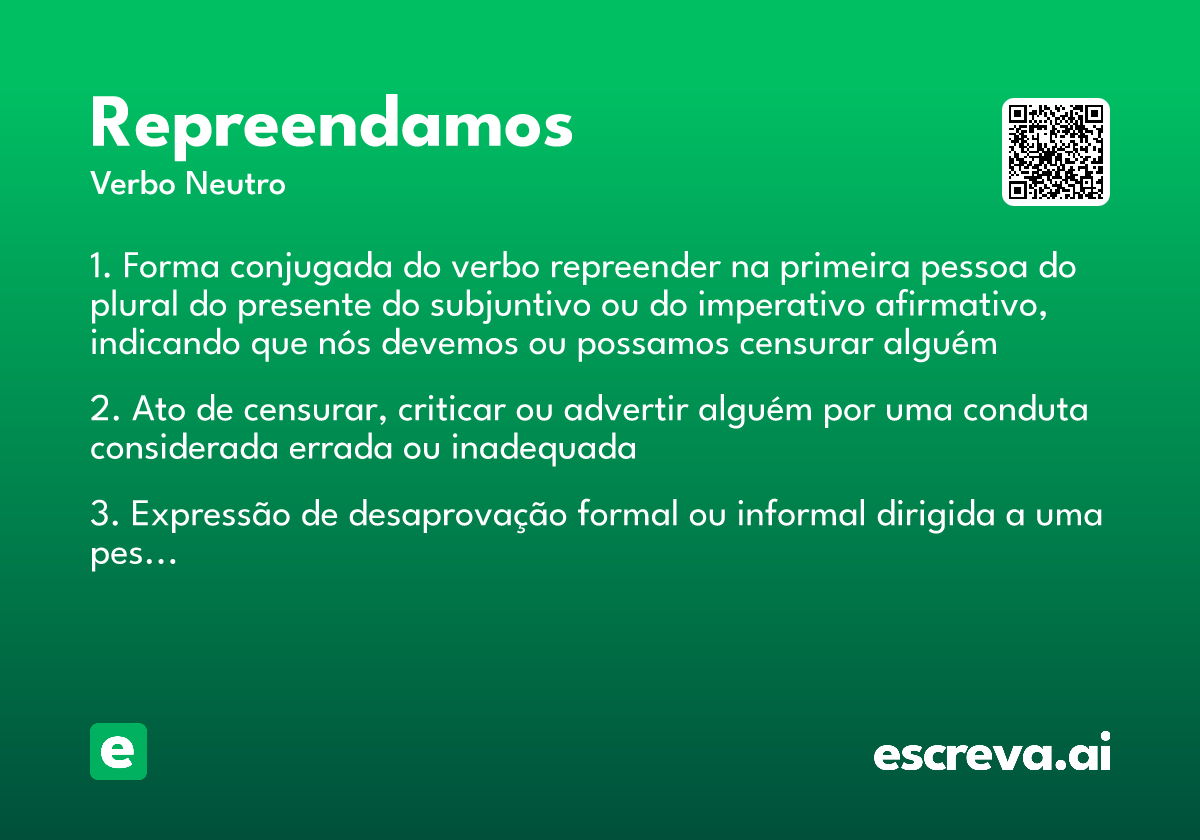 repreendamos