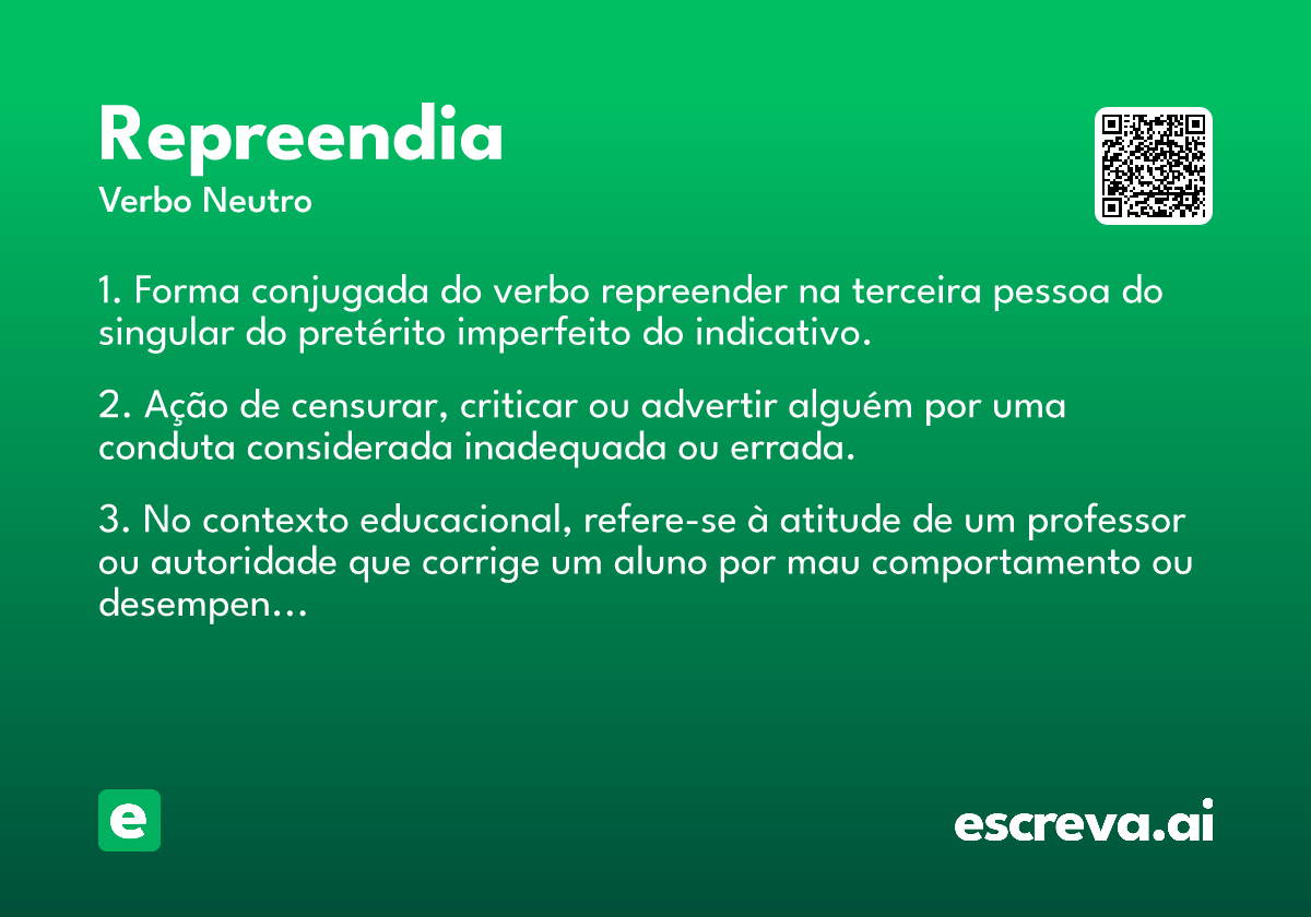 repreendia