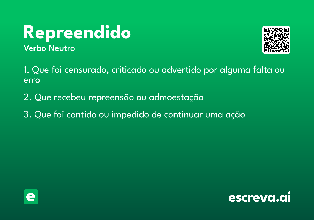 repreendido