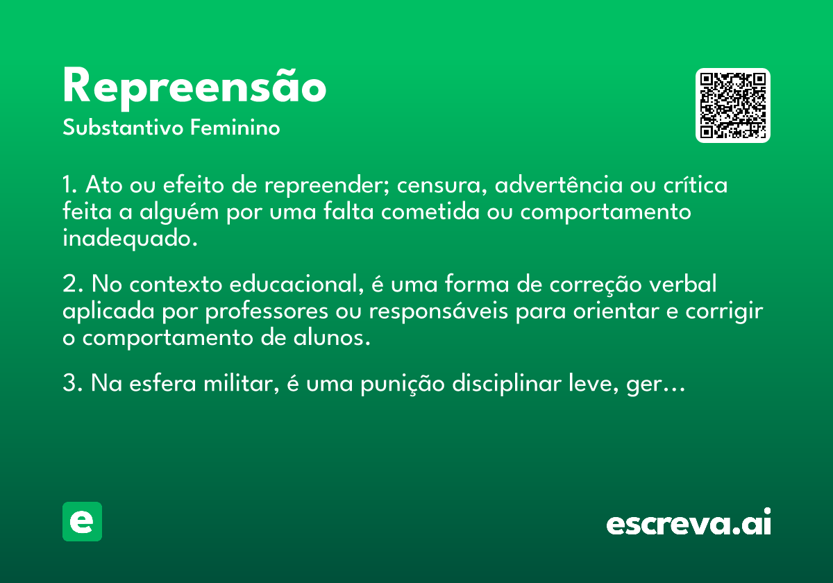 repreensão