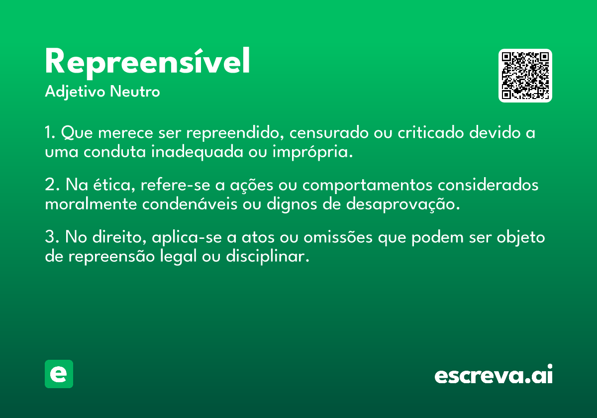 repreensível