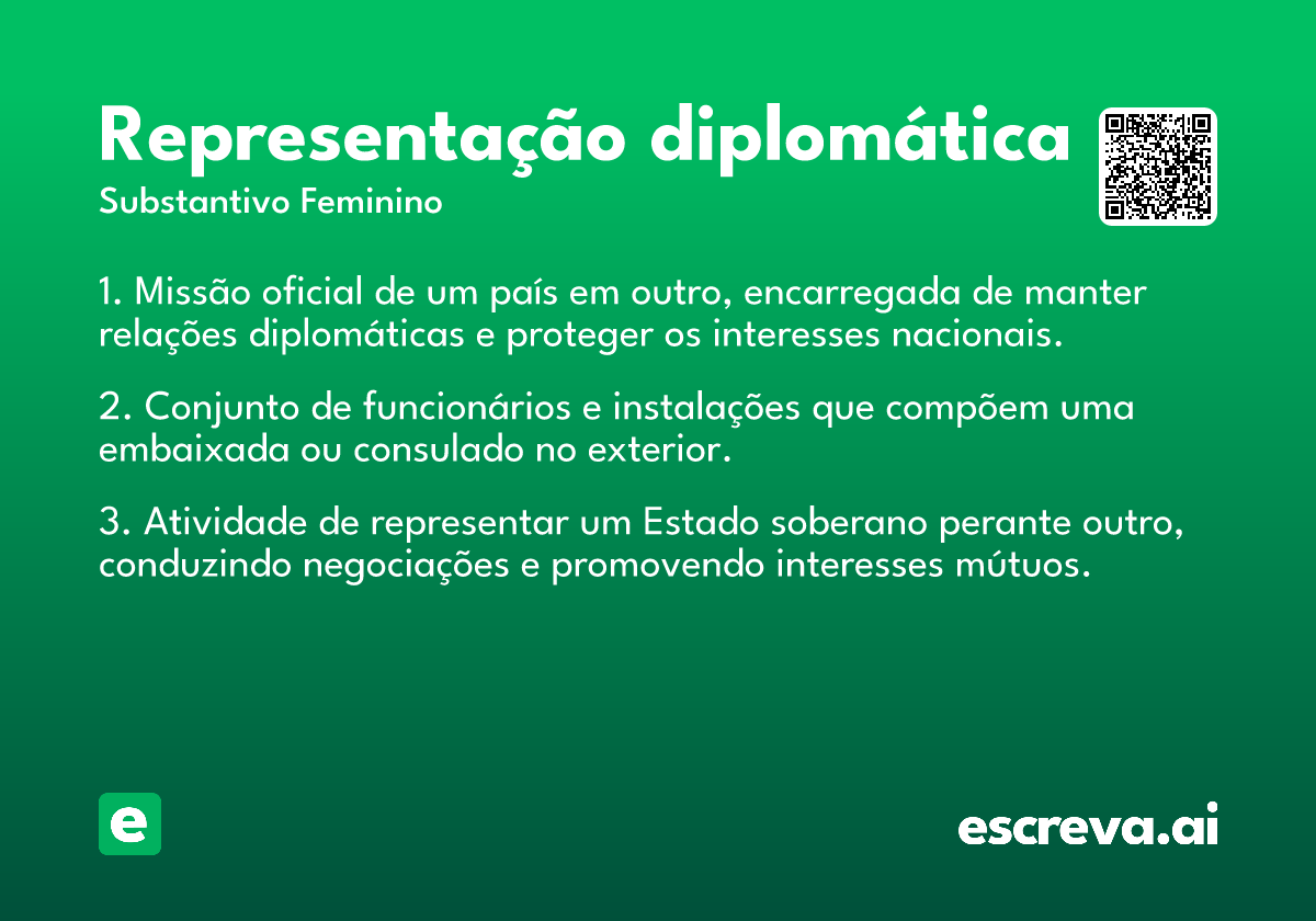 representação diplomática