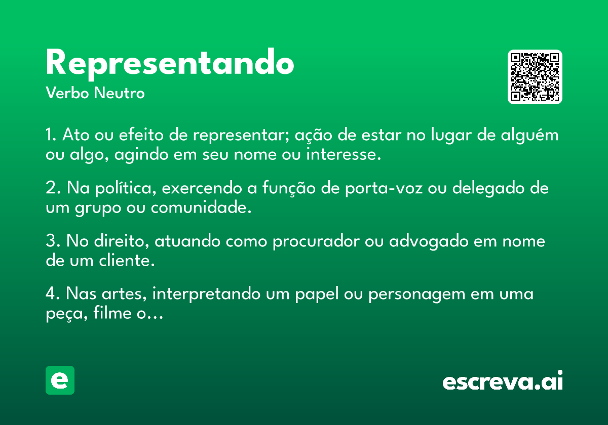 representando