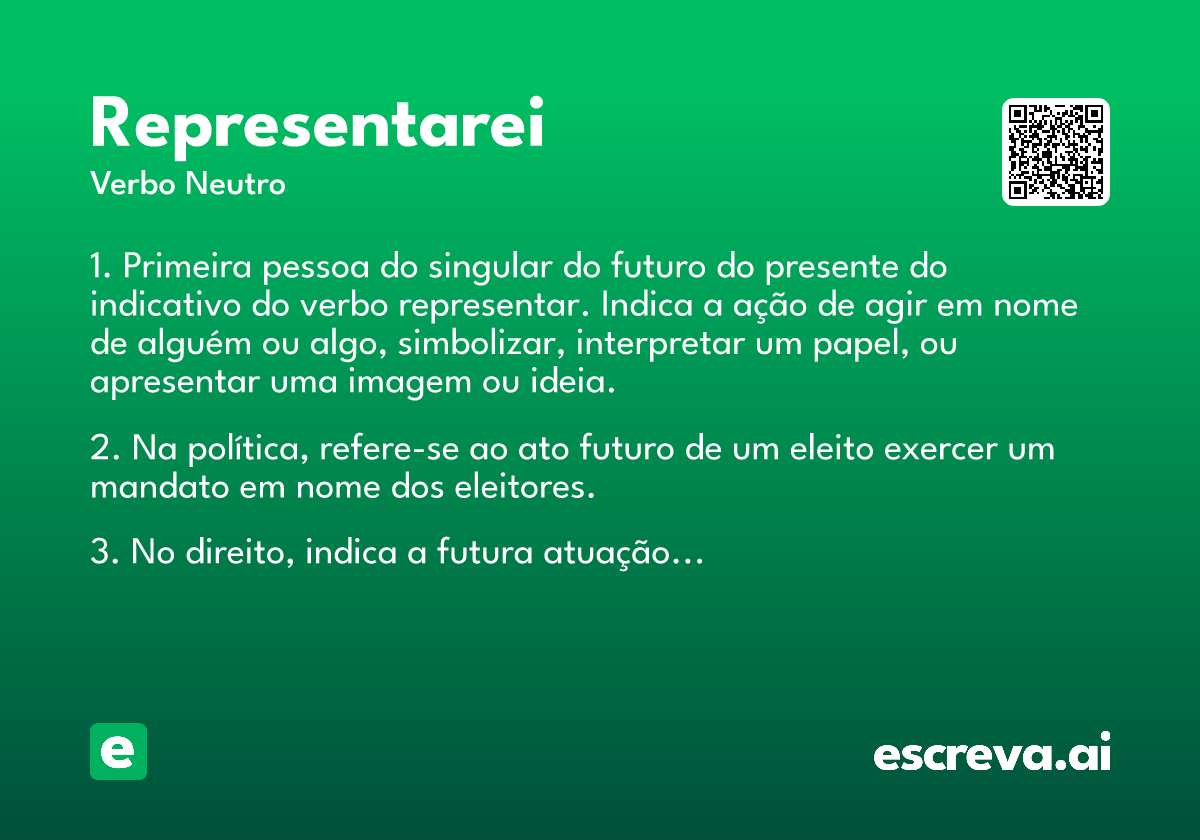 representarei