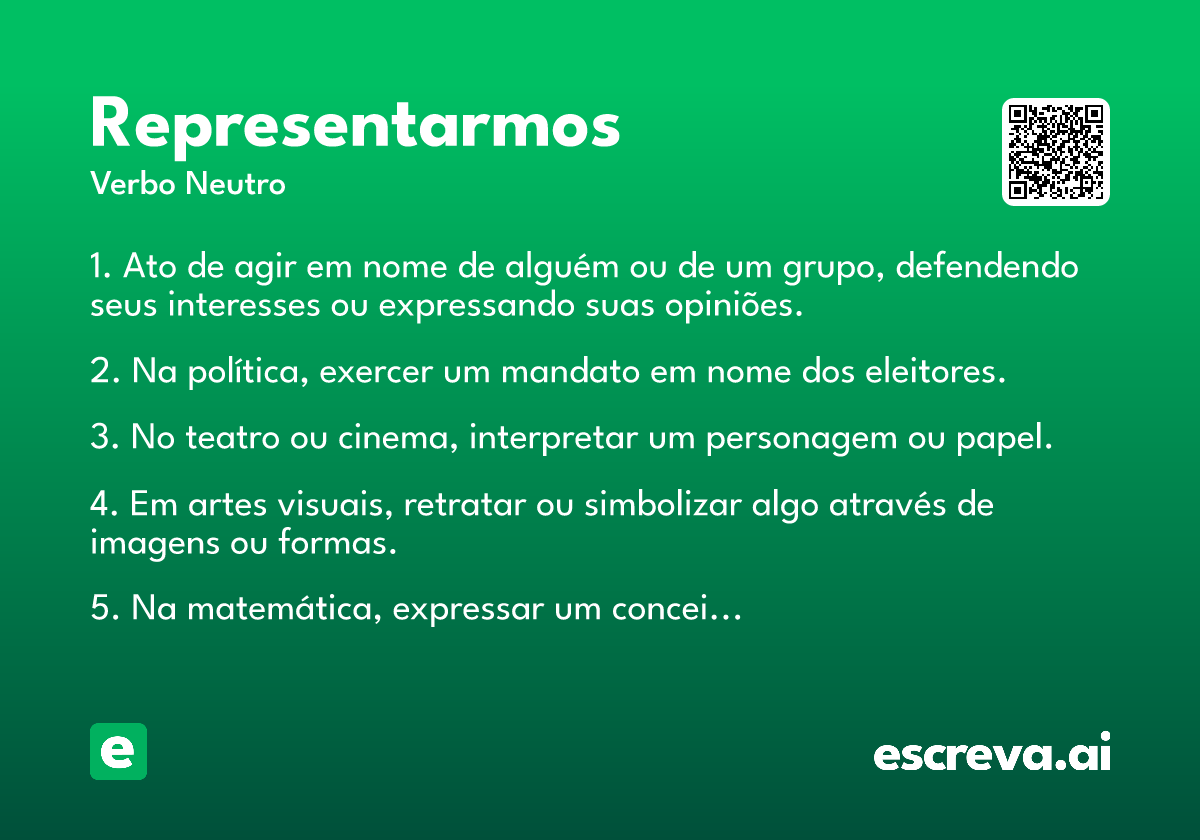 representarmos