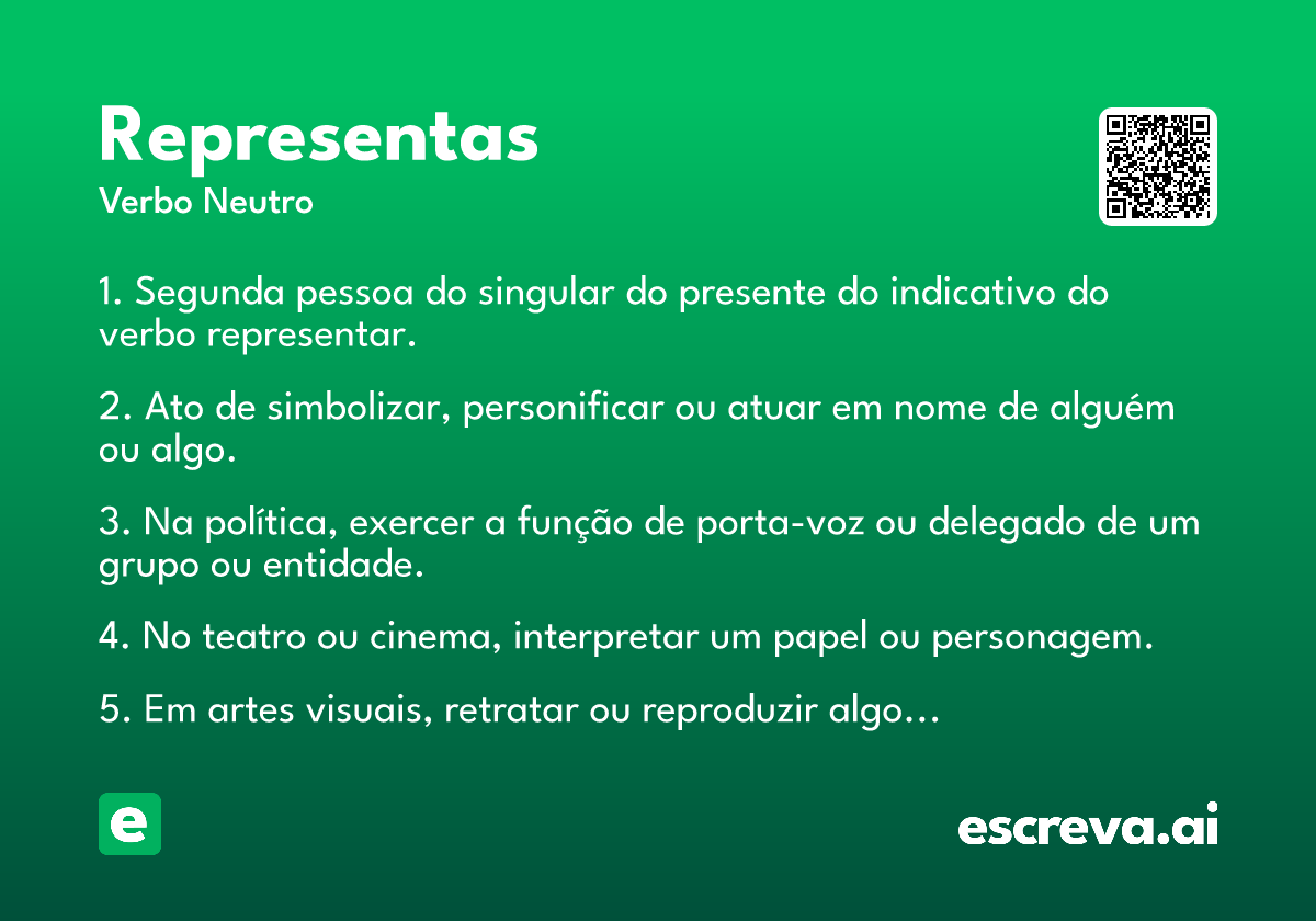 representas