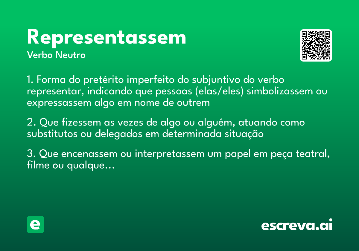 representassem