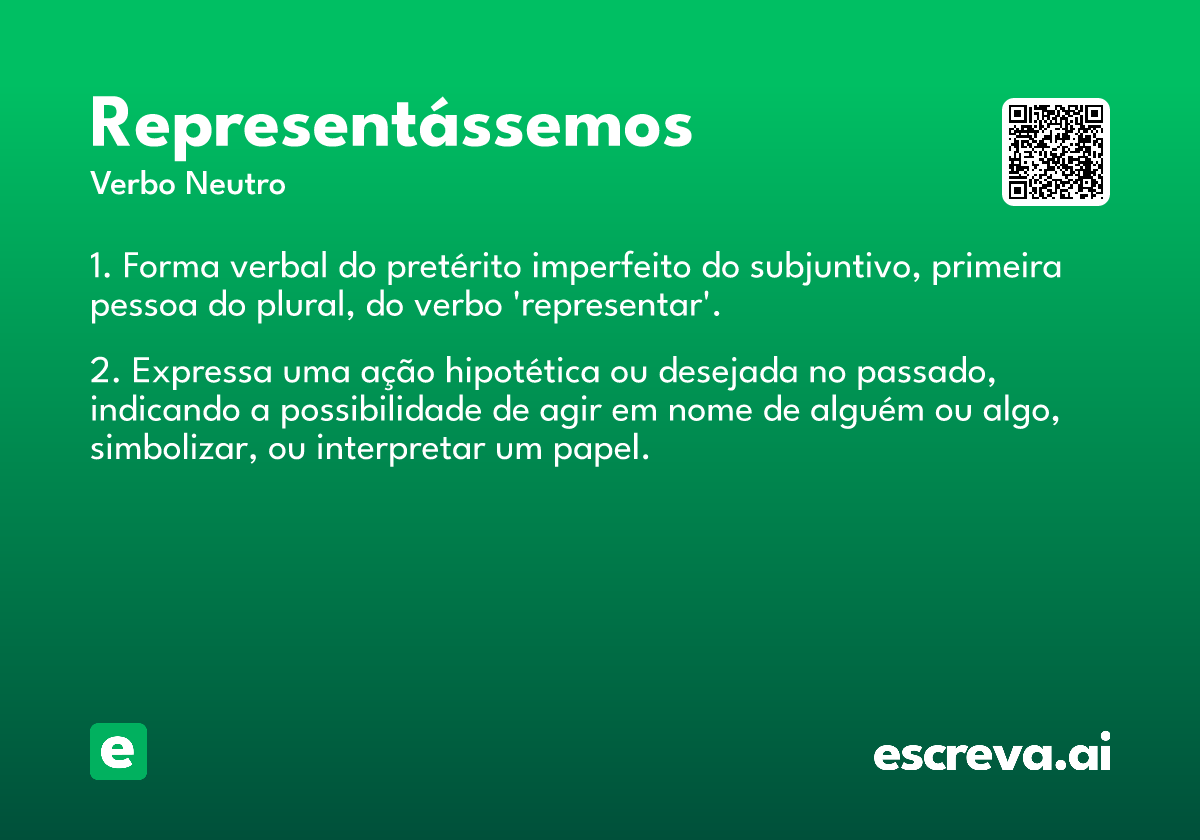 representássemos