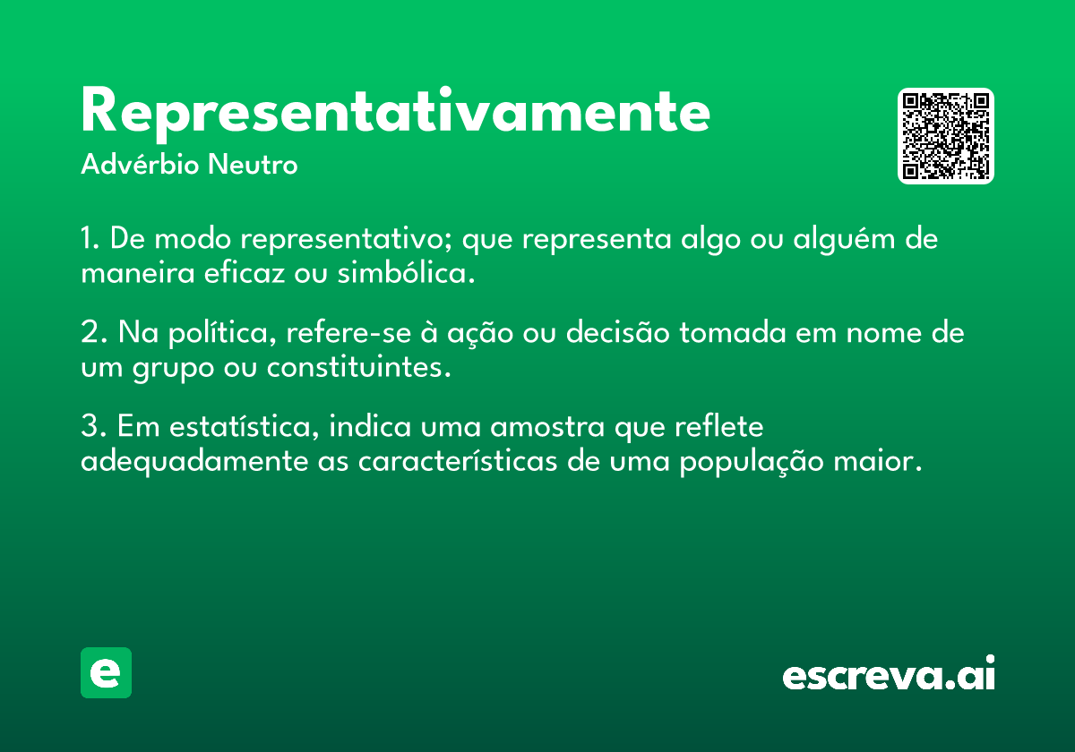 representativamente