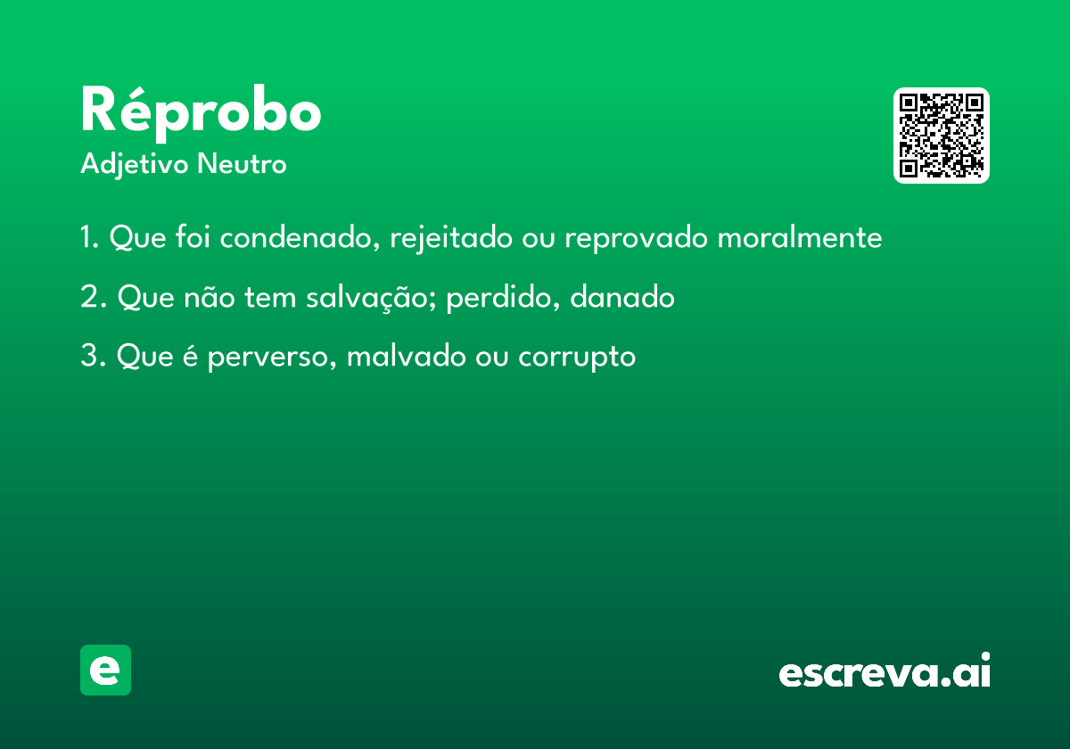 réprobo