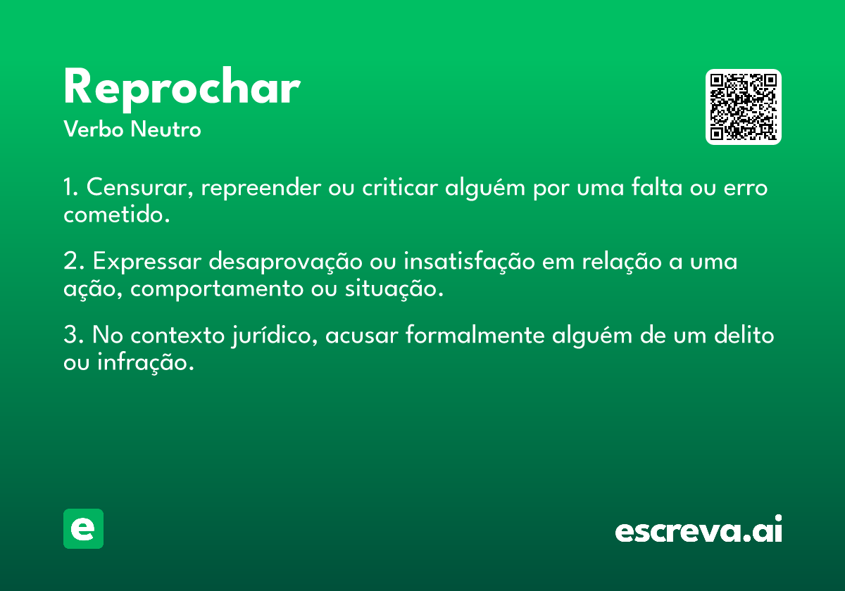 reprochar