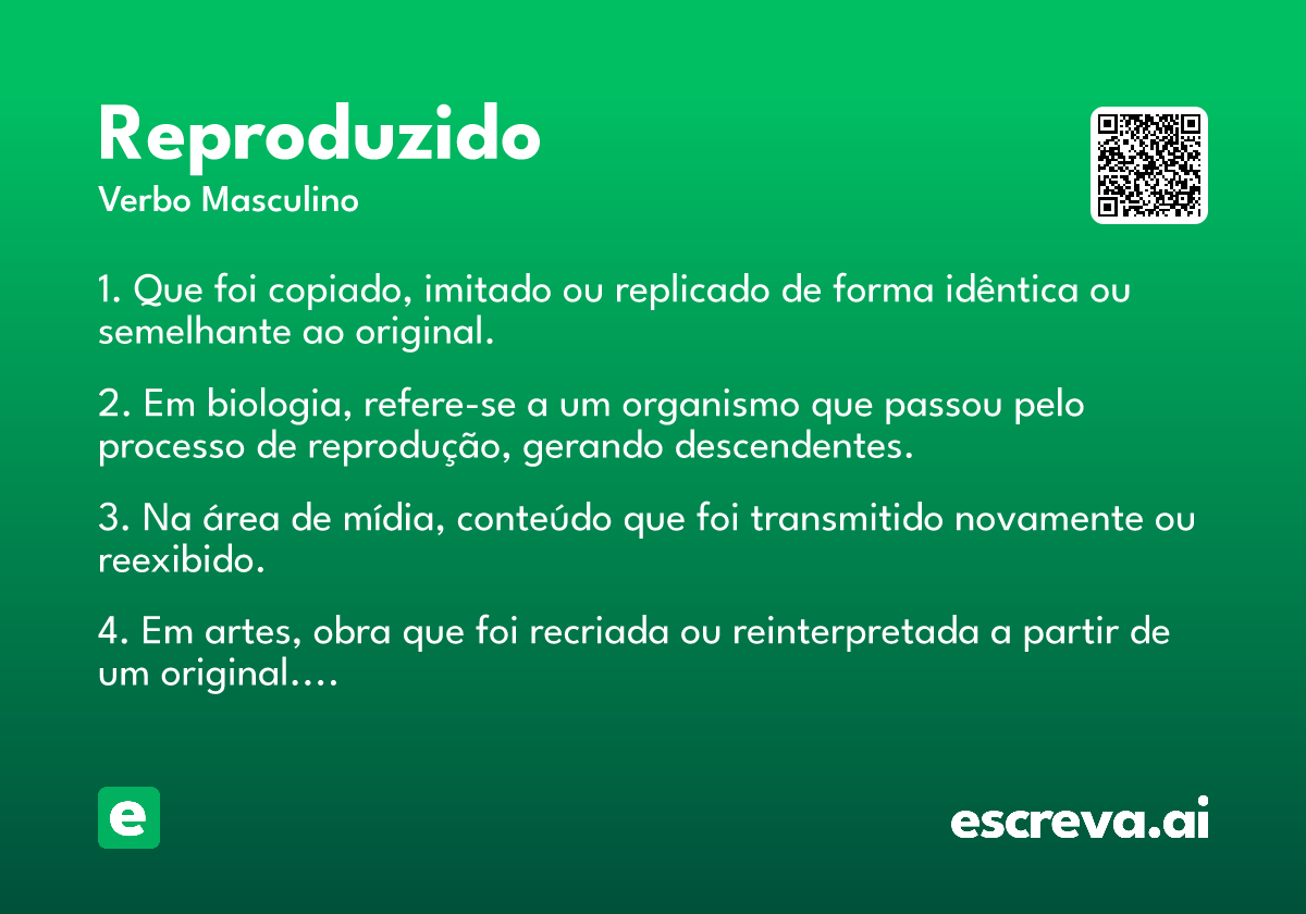 reproduzido