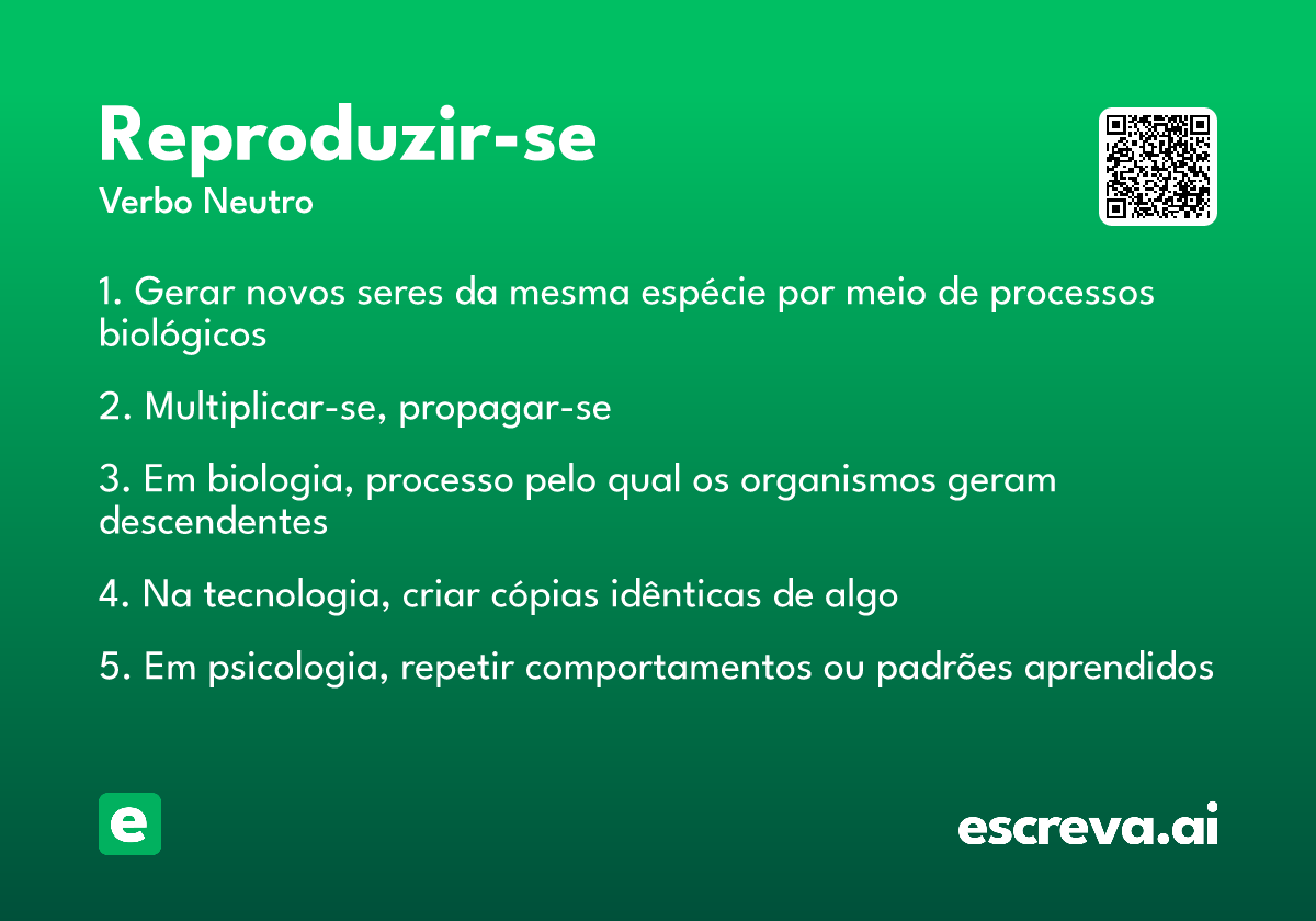 reproduzir-se