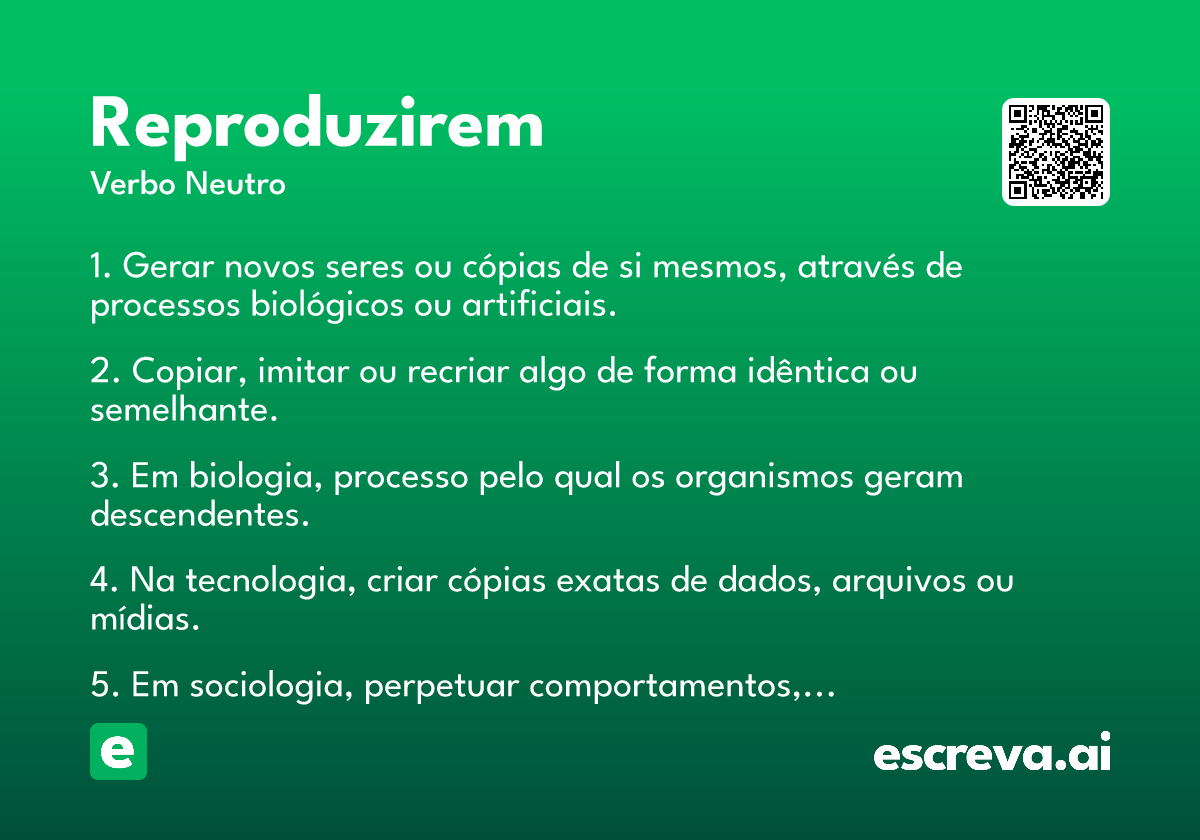 reproduzirem