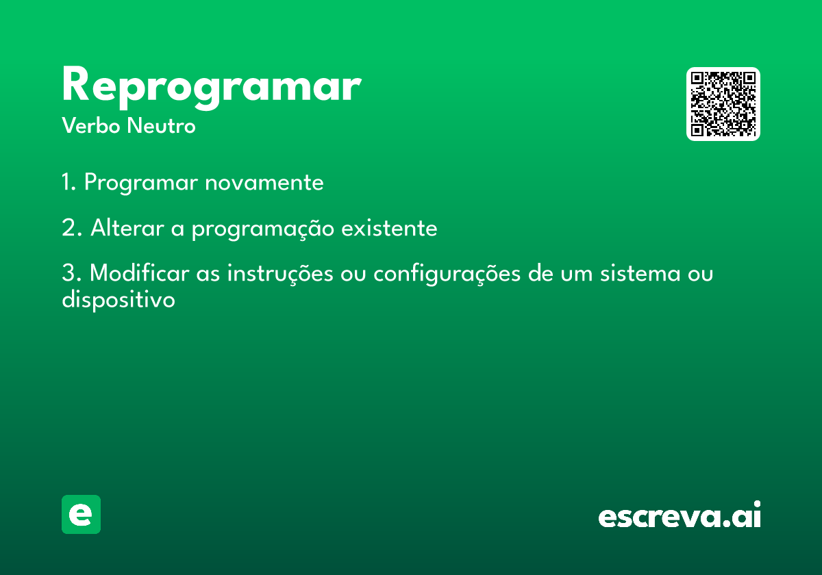 reprogramar