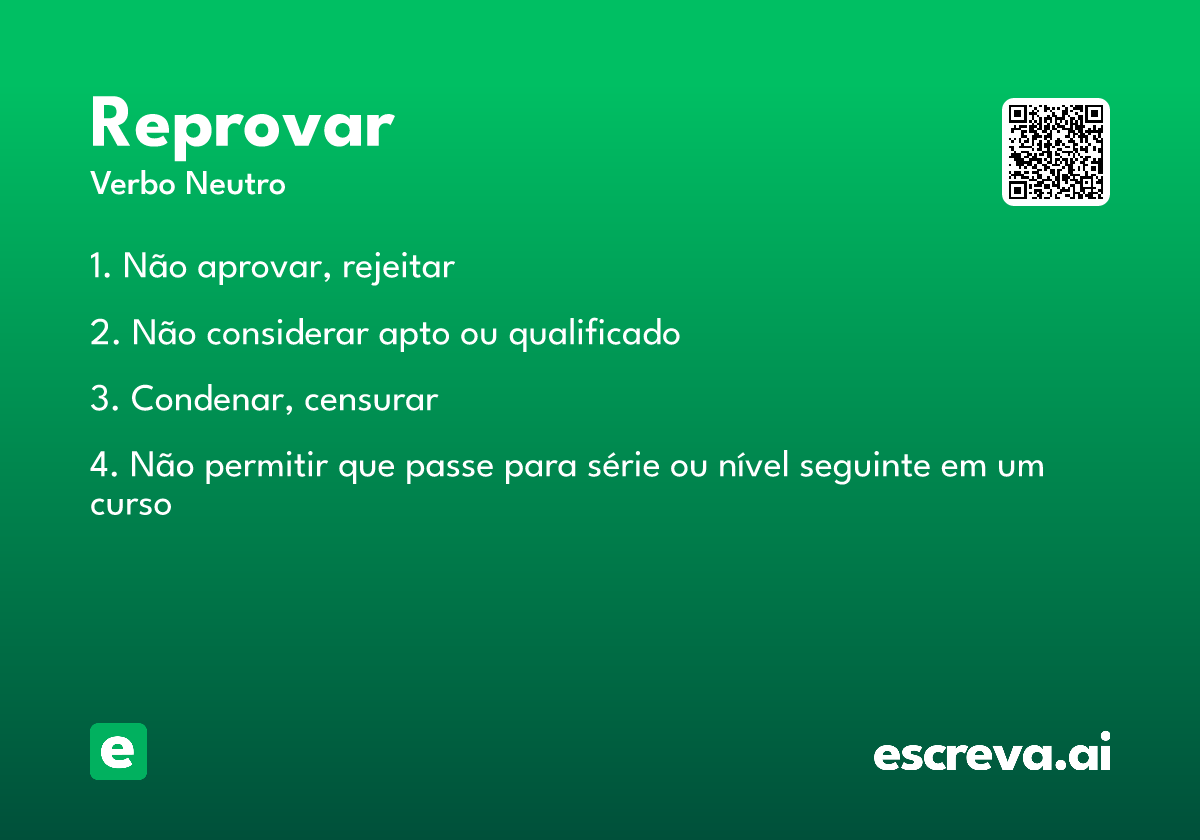 reprovar