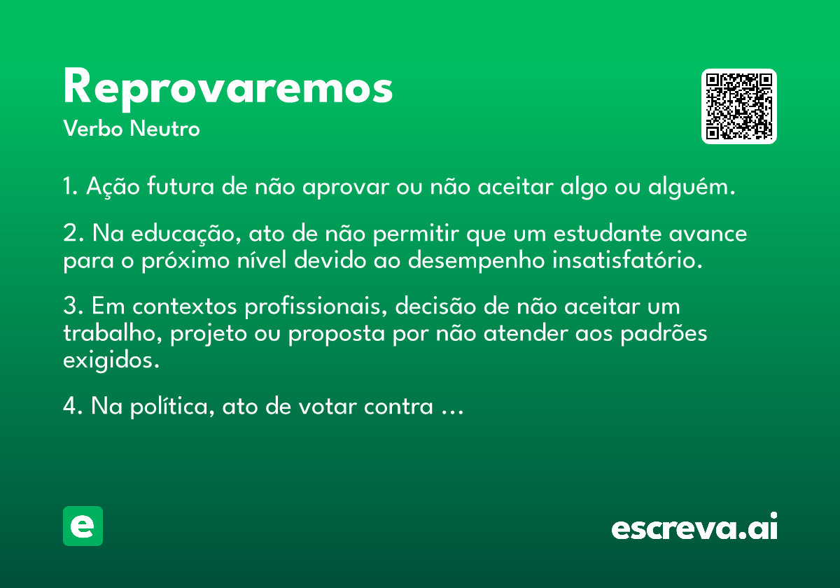 reprovaremos