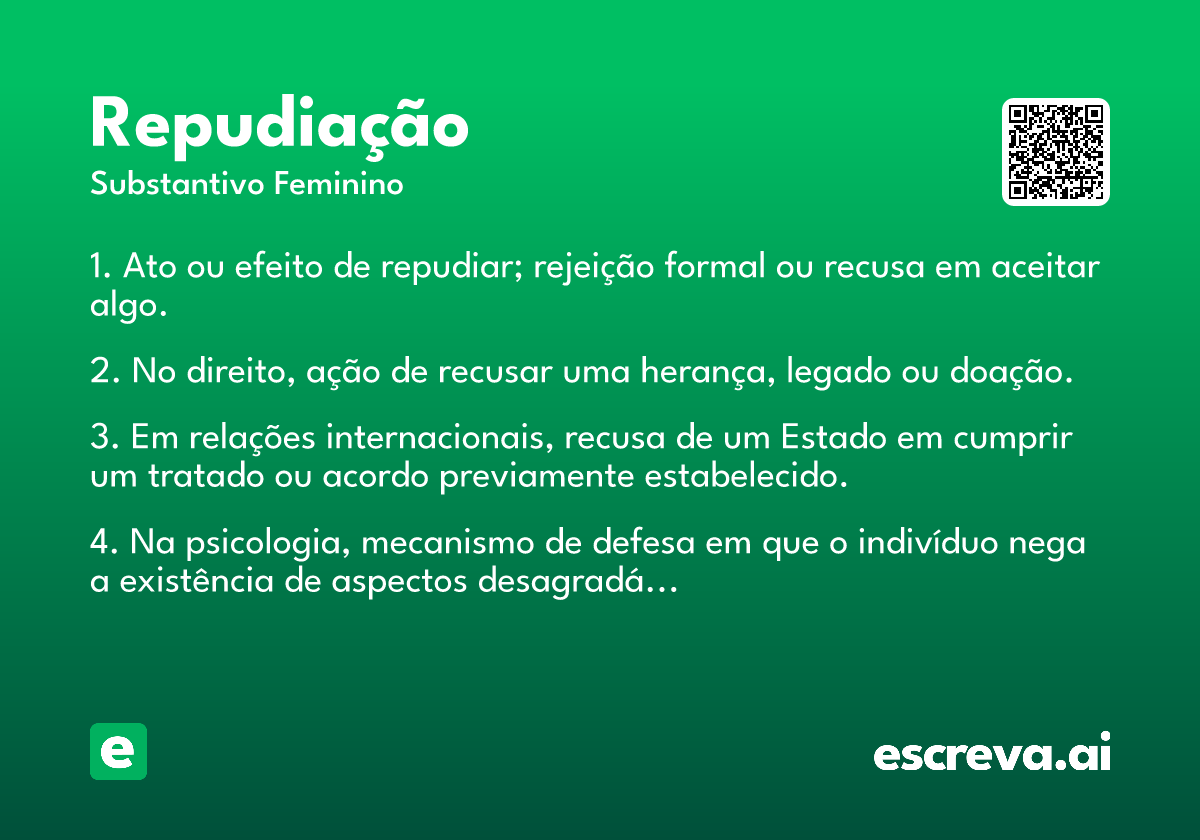 repudiação