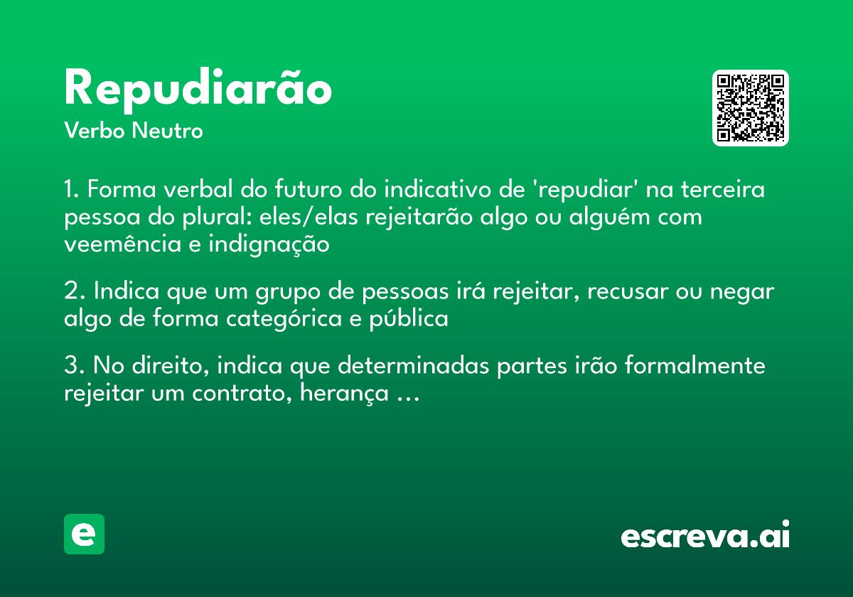repudiarão