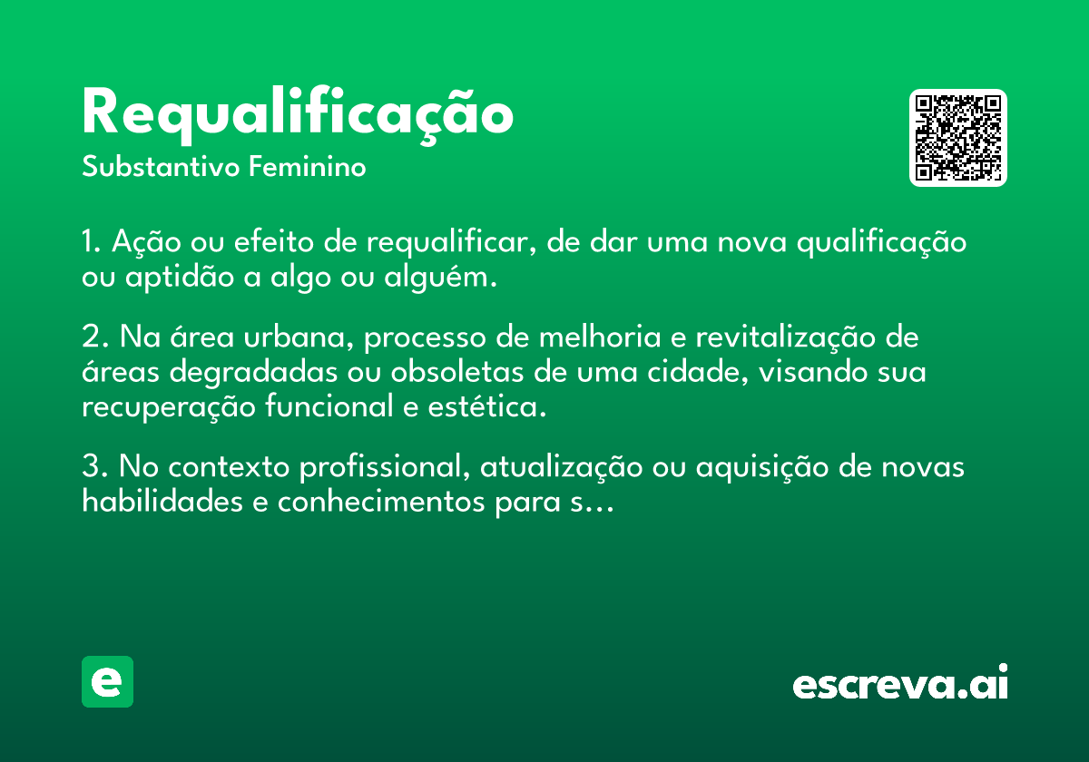 requalificação