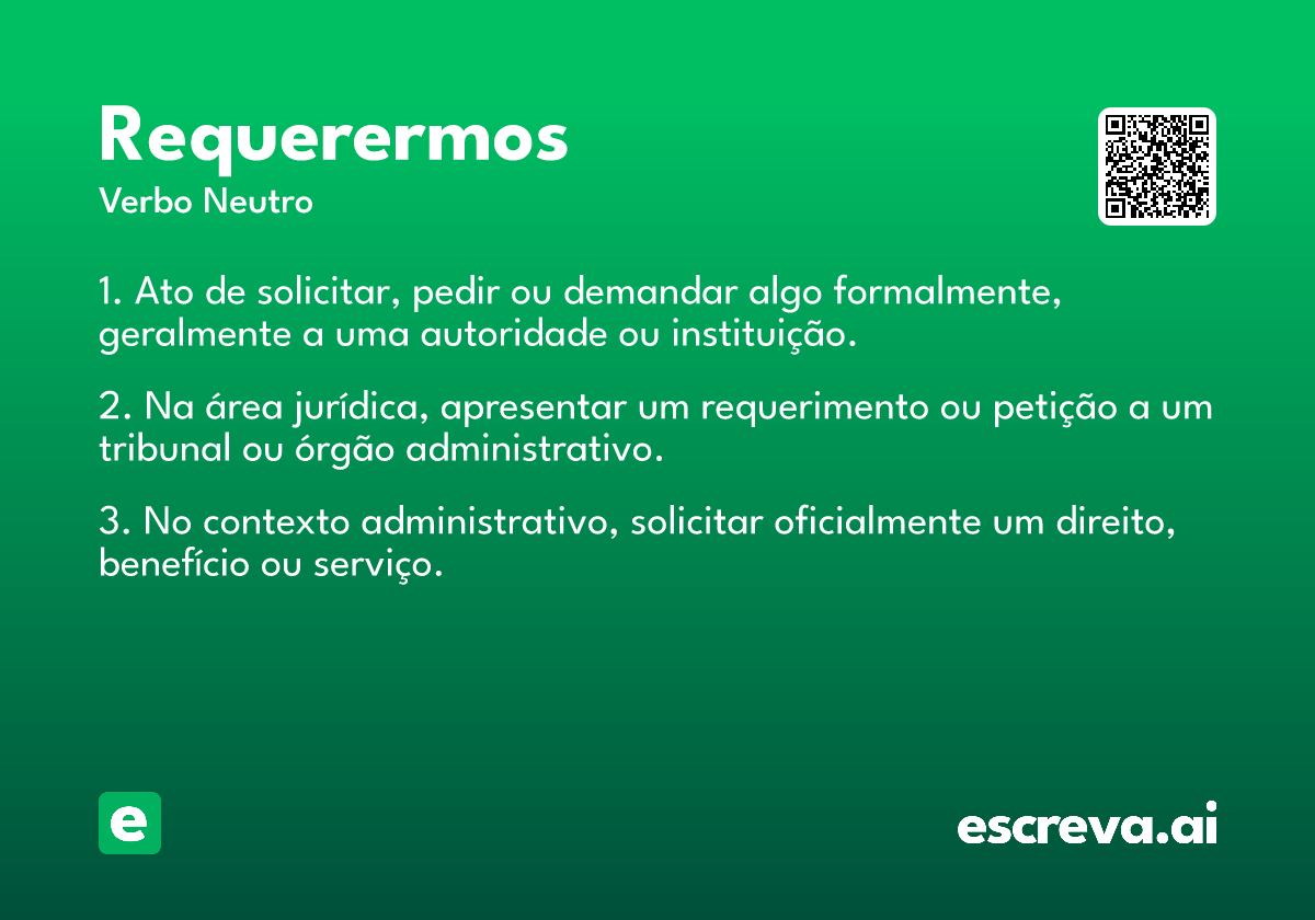 requerermos