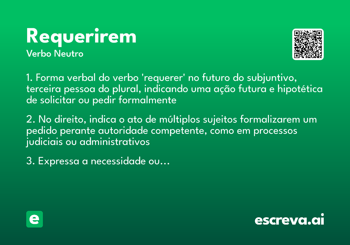requerirem