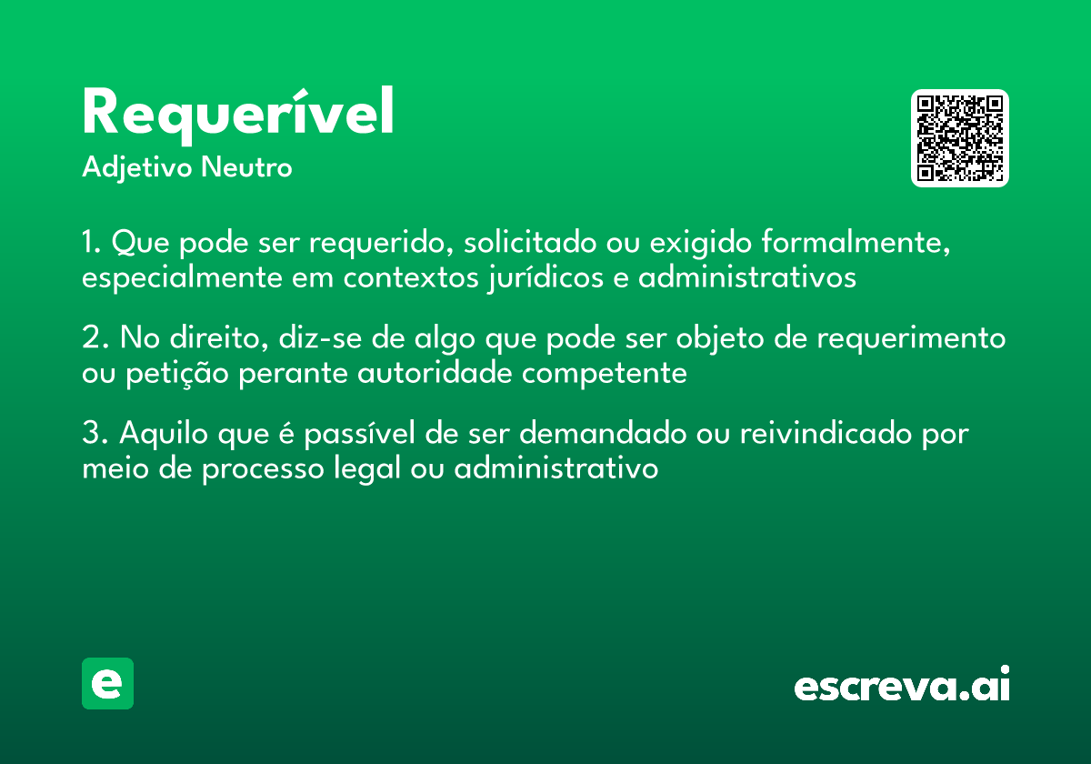 requerível