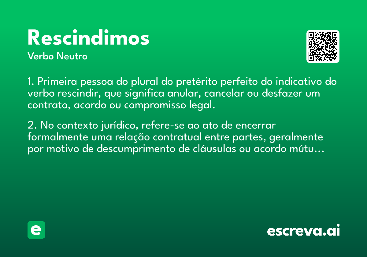 rescindimos