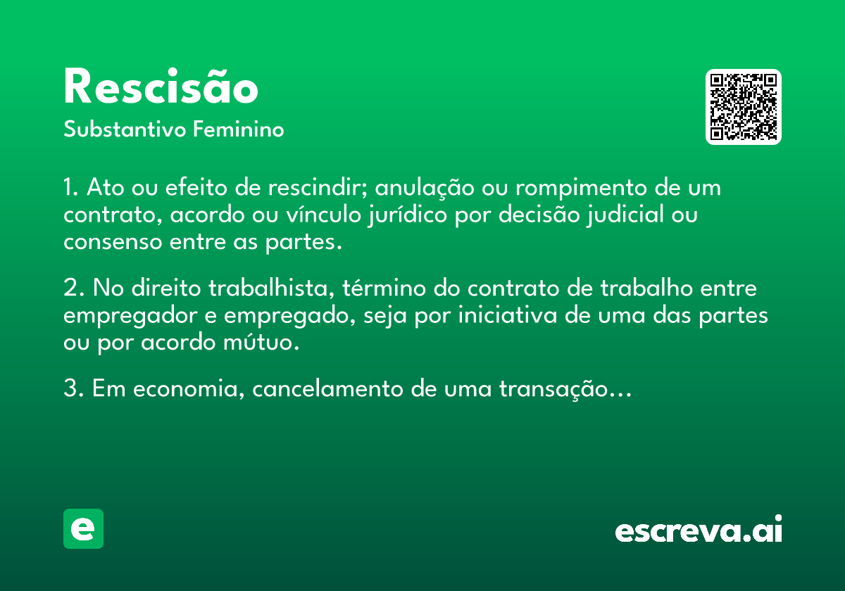 rescisão