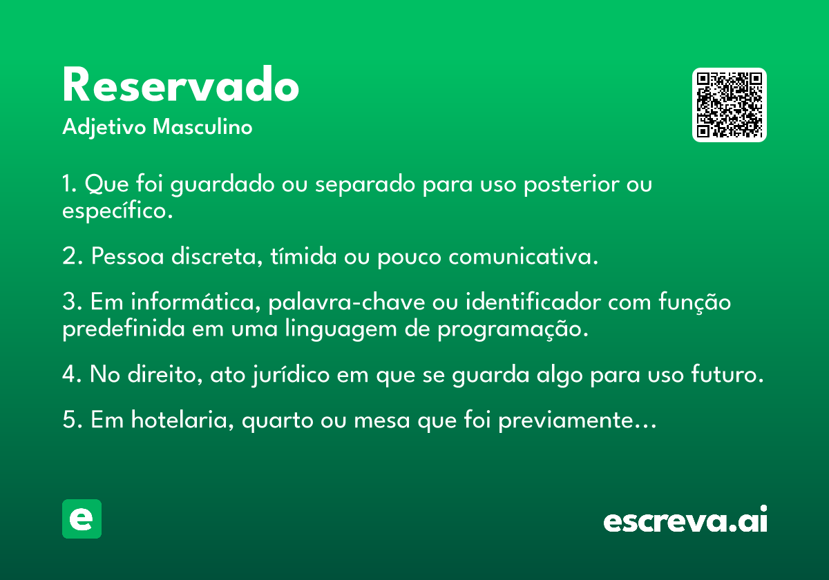 reservado