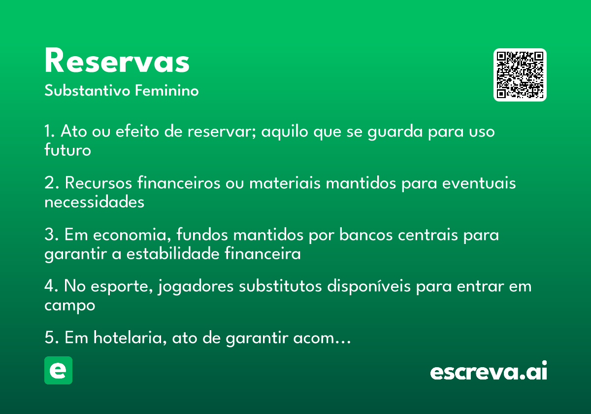 reservas