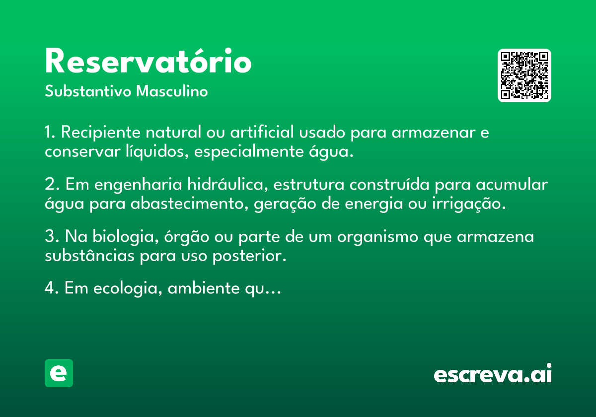 reservatório