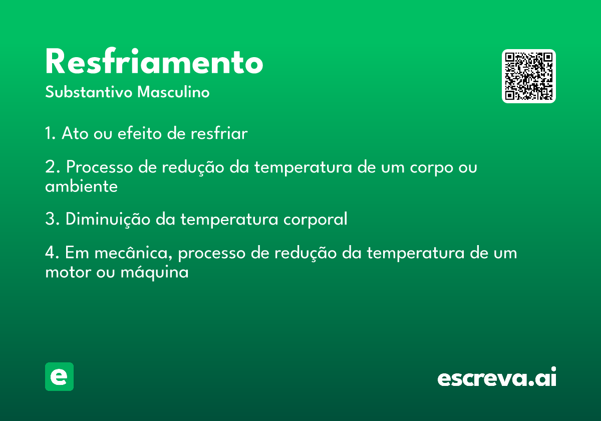 resfriamento