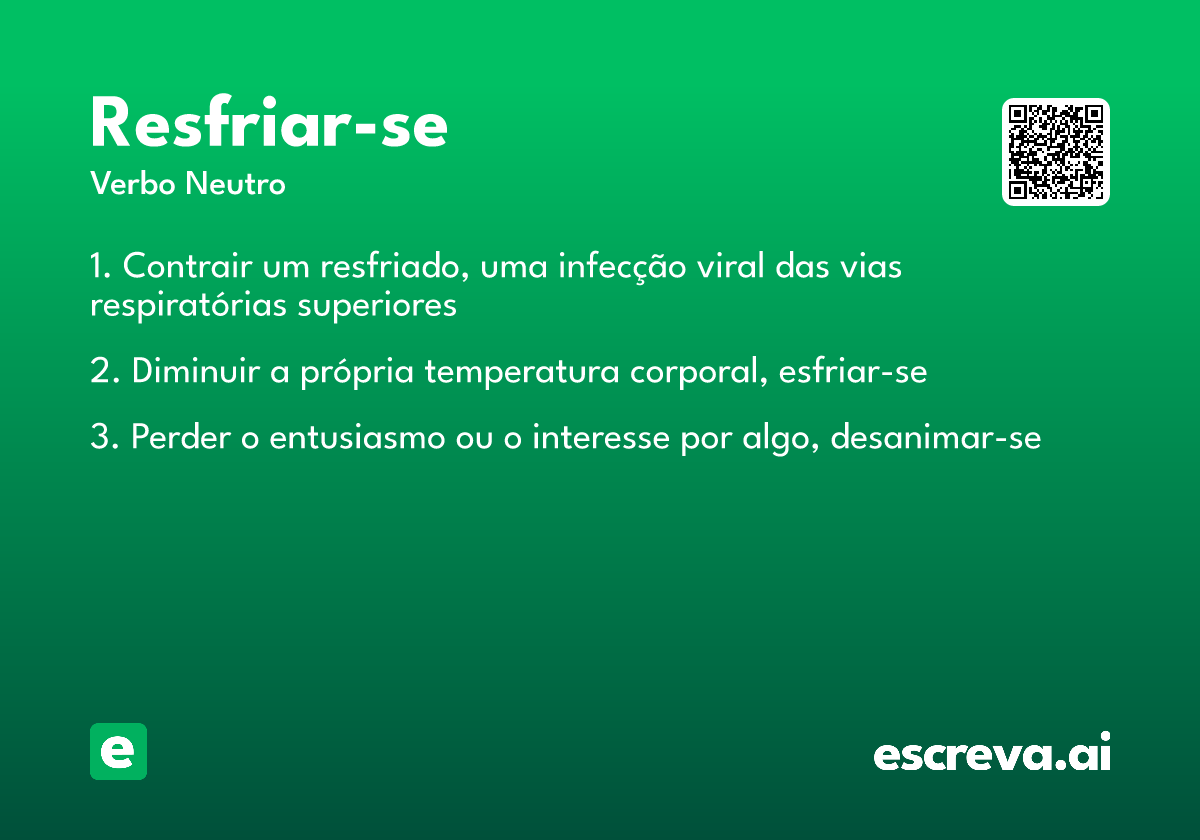 resfriar-se