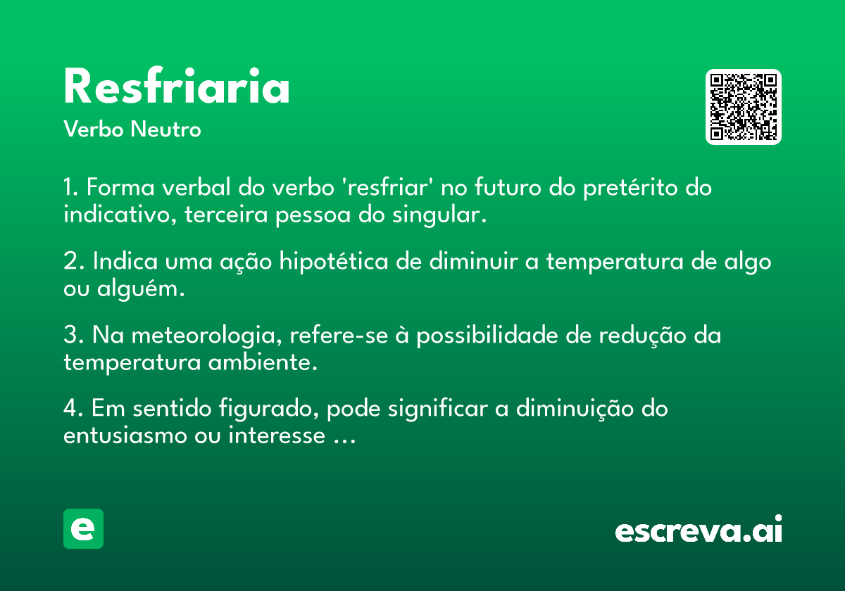 resfriaria