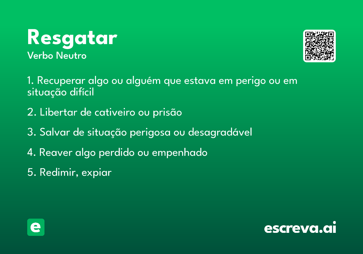 resgatar
