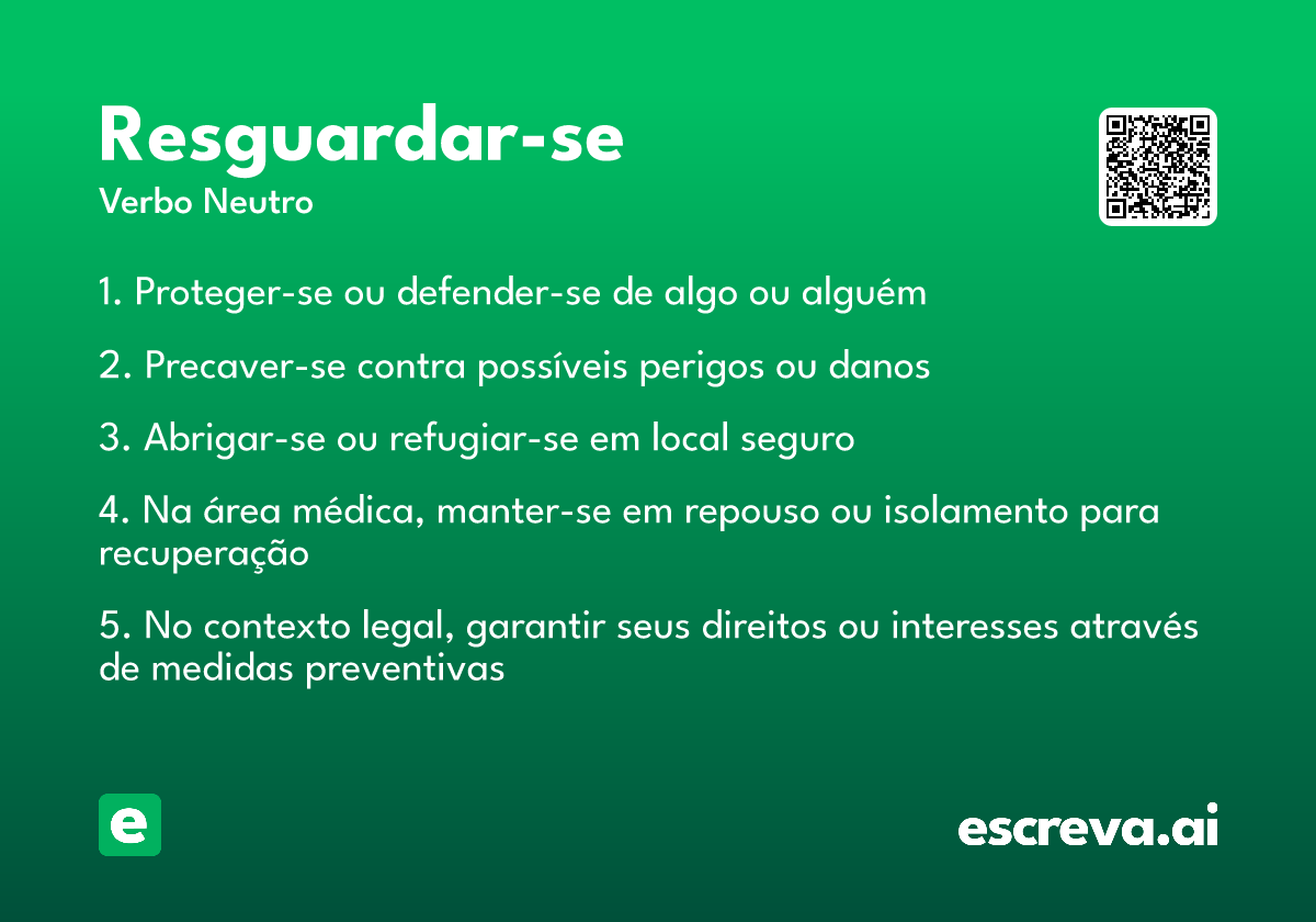 resguardar-se