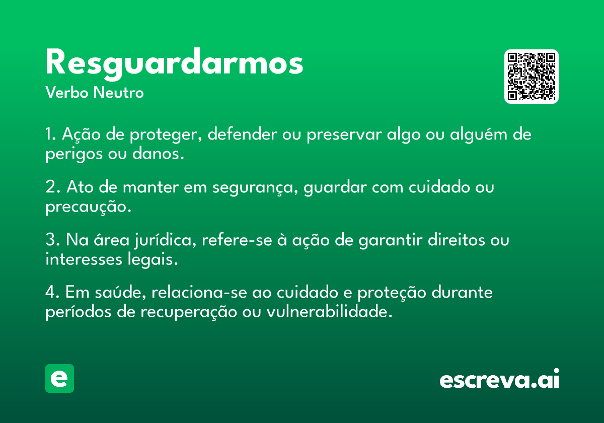 resguardarmos