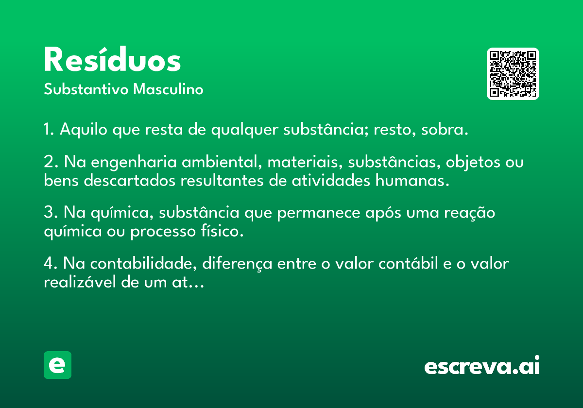 resíduos