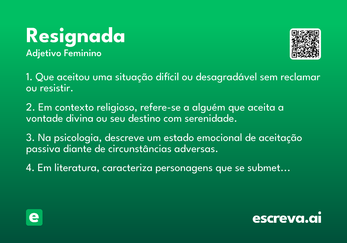 resignada