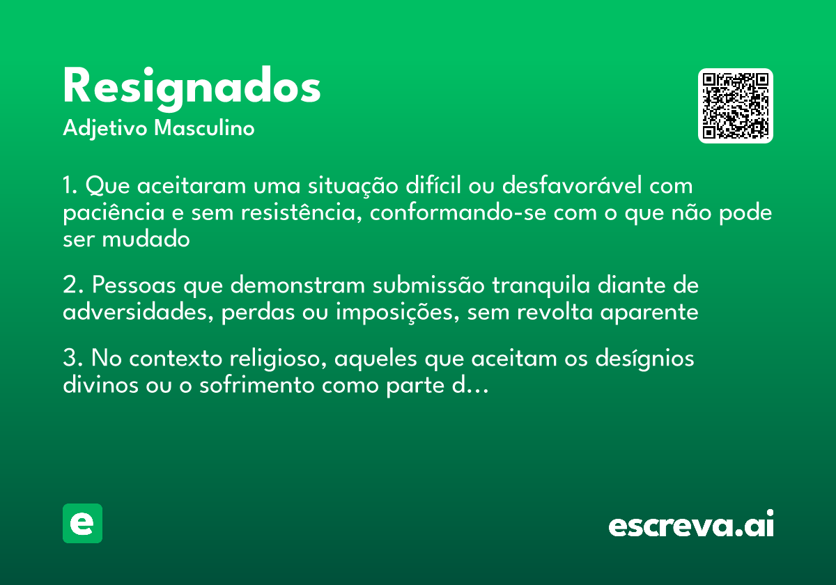 resignados