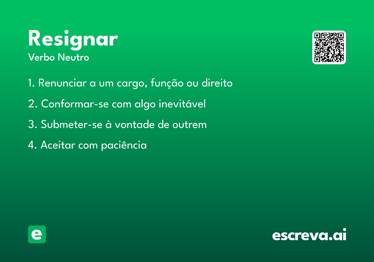 resignar