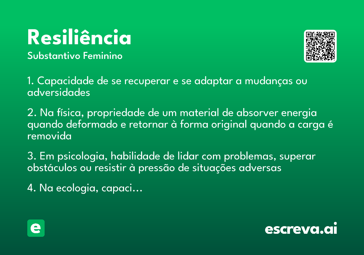 resiliência