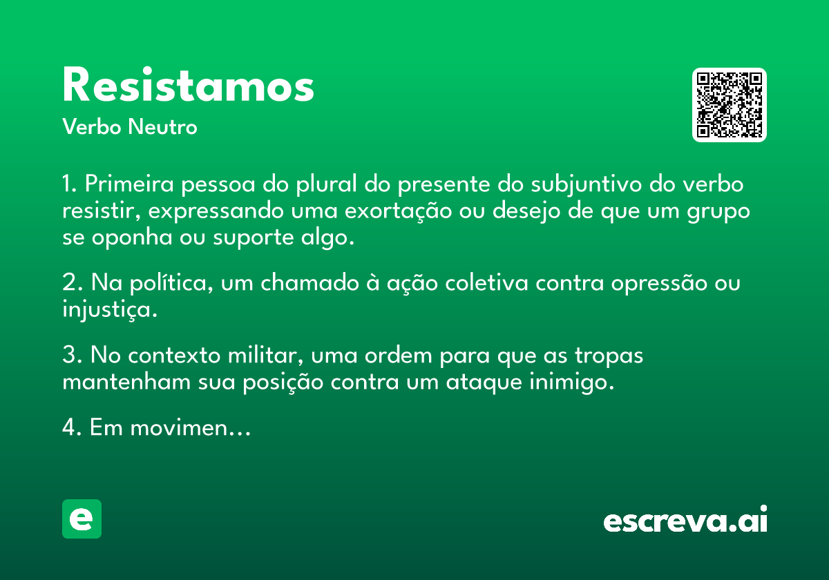 resistamos