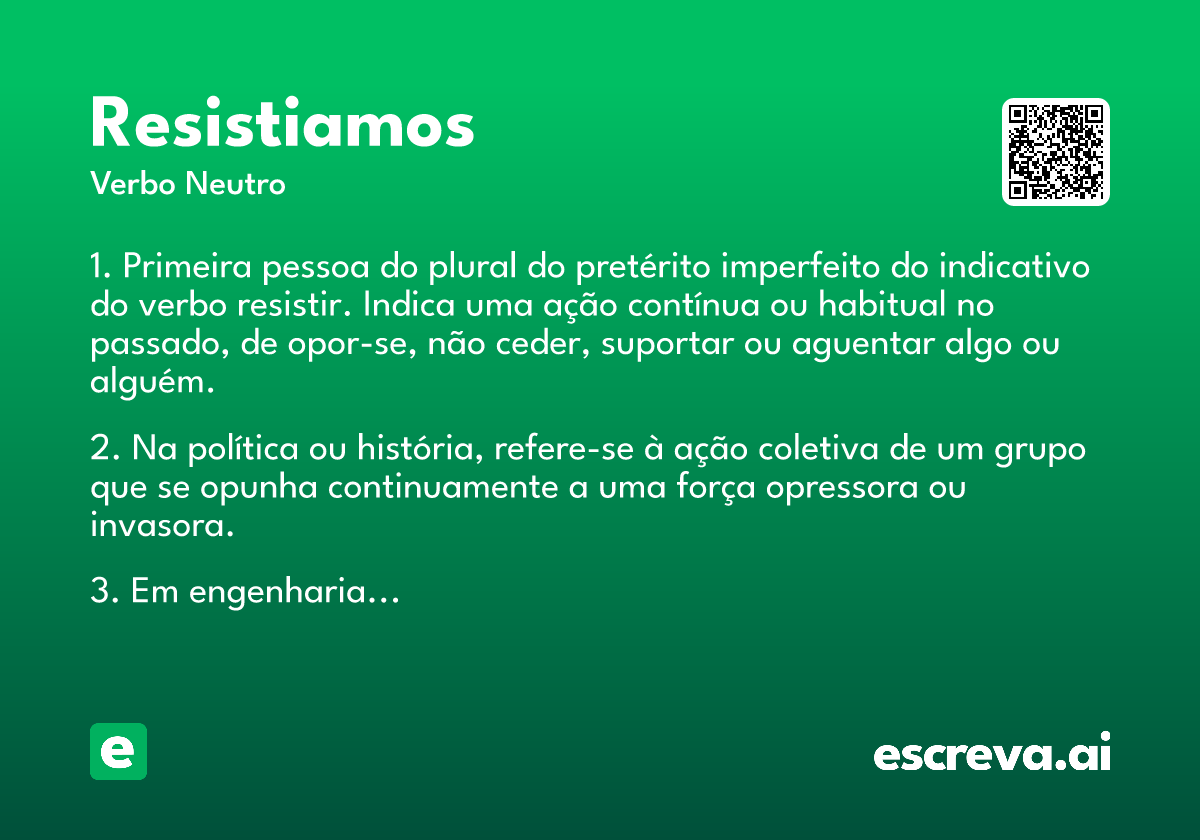 resistiamos