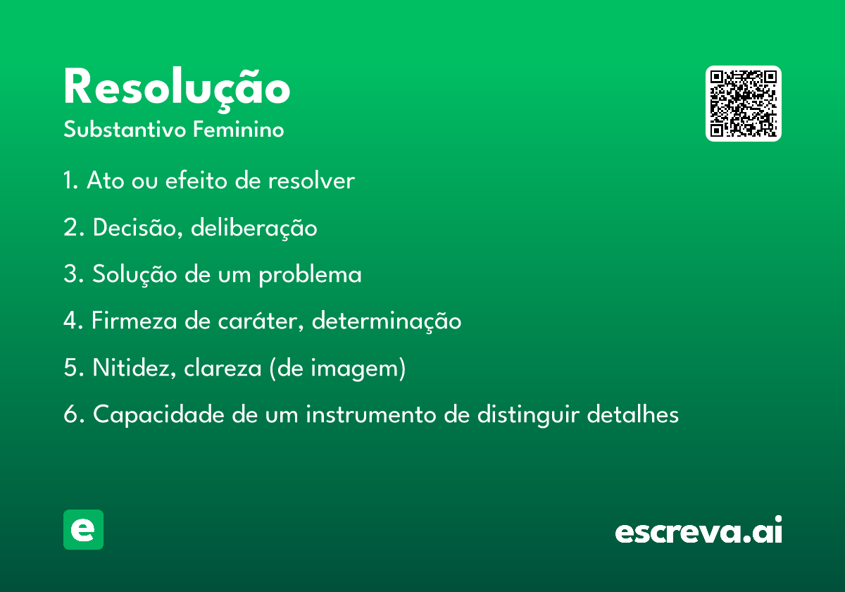 resolução